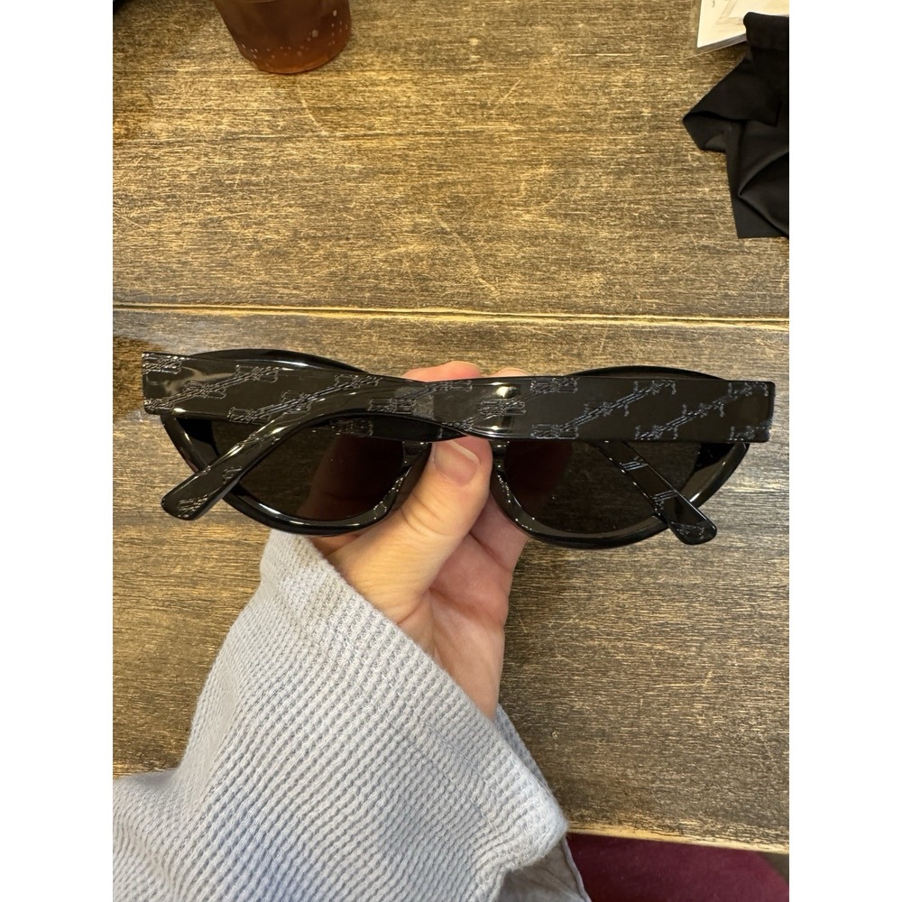 BALENCIAGA BB250S 001‎ BLACK GREY CAT EYE SUNGLASSES. 52 mm - Picture 4 of 13